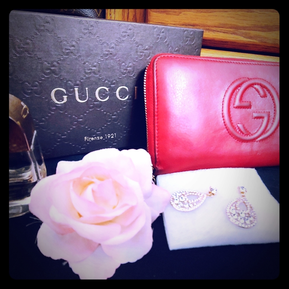 Gucci Red Clutch/Wallet